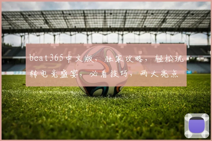 beat365中文版，独家攻略，轻松玩转电竞盛宴，必看技巧，两大亮点揭秘
